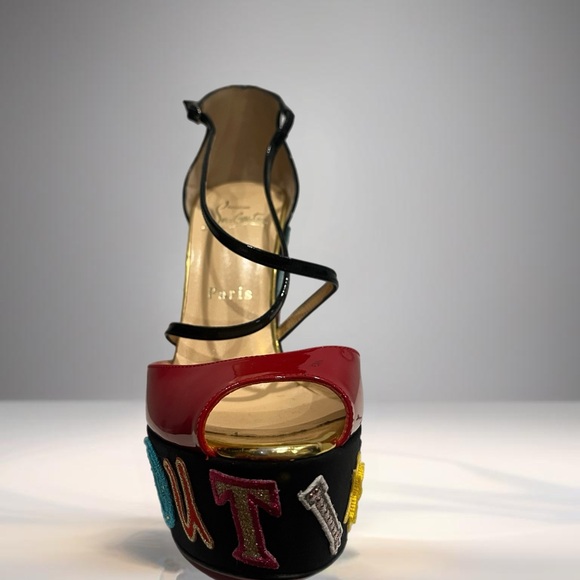 Christian Louboutin Signature wedge sandals - Picture 6 of 7